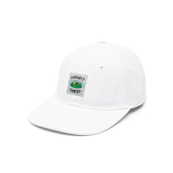 鉄道車両ハート形 レディース かぶり笠 添え物 Field logo-patch cap White