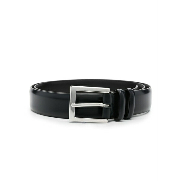 オルチアーニ メンズ 胴締め 付属品 Leather adjustable-fit belt Blue