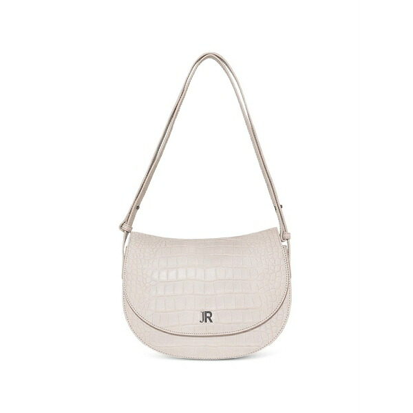 ジョン バージニアの州都 レディース ショルダーバッグ 御徒面子 Croc-effect leather shoulder bag Neutrals