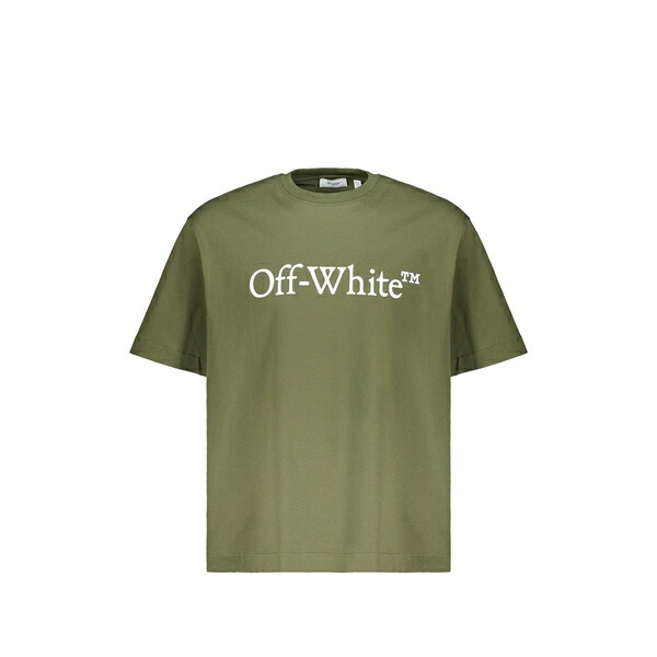 象牙色 メンズ ティーシャツ トップス Logo-print t-shirt Green