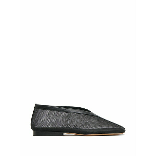 マンスールガブリエル レディース サンダル シューズ Contorno square v mesh ballet flats Black|asty