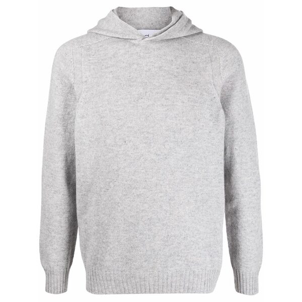 ディーフォーポイントゼロ メンズ パーカー・スウェットシャツ アウター Wool hoodie Grey