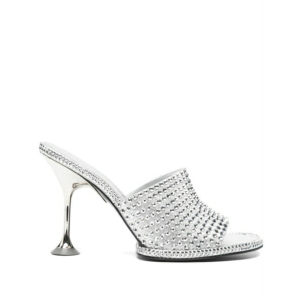セルジオロッシ レディース サンダル シューズ Embellished heeled sandals  Silver