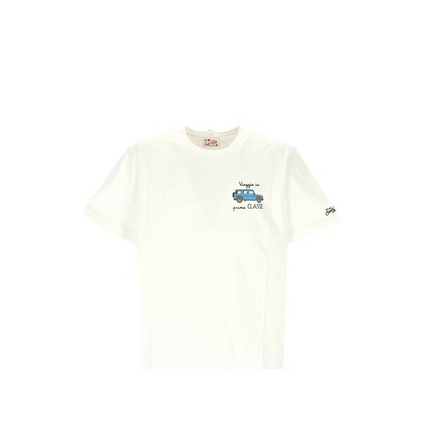 エムシーツーセイントバース メンズ ティーシャツ トップス Graphic car-print t-shirt White