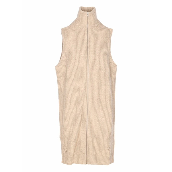 マルタンマルジェラ レディース カットソー トップス High-neck zip-front top Neutrals