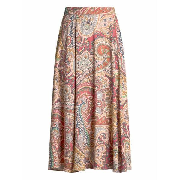 エトロ レディース スコート ボトムス Paisley-print MIDI skirt Red