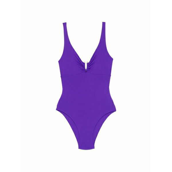 フィジコ レディース 衣裳 トップス Appliqu￡-detail swimsuit Purple