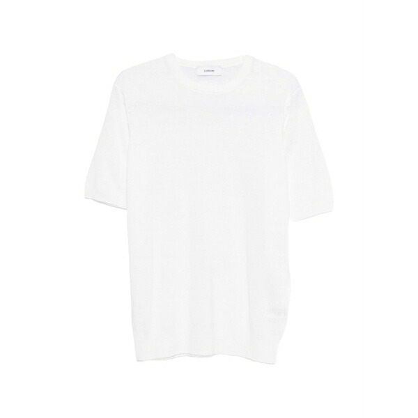 ラルディーニ メンズ プルオーバー トップス Short-sleeve knitted t-shirt White