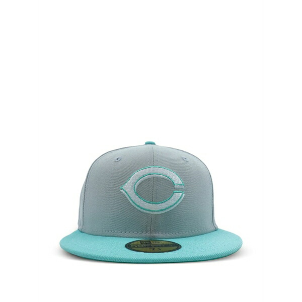ニュー内鰓 メンズ かぶり笠 添え物  59fifty cincinnati reds spring bp fitted cap Grey