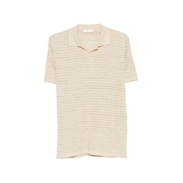 ロベルトコリーナ メンズ プルオーバー トップス Stripe-pattern t-shirt Neutrals