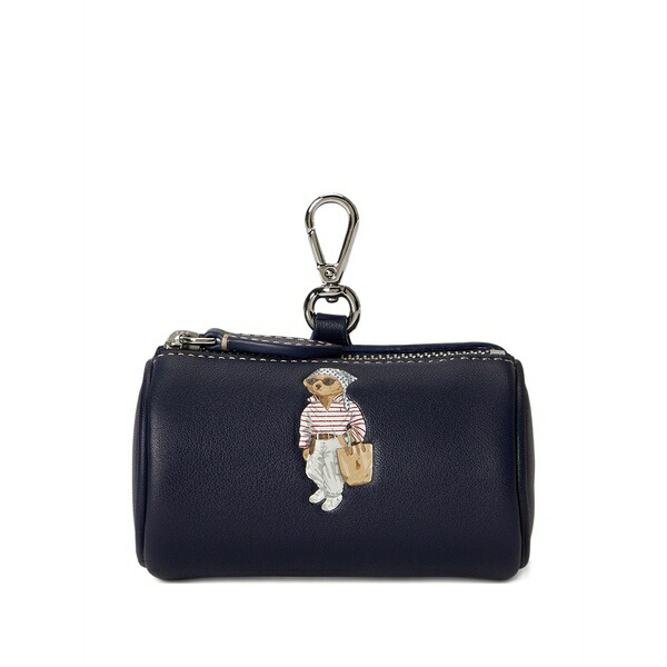ラルフローレン レディース 金入れ 付属物 Polo bear leather coin purse Blue