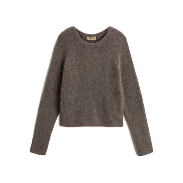 羊毛 分限者 レディース 編み物\u0026スウェーター アウター Crew-neck sweater Brown
