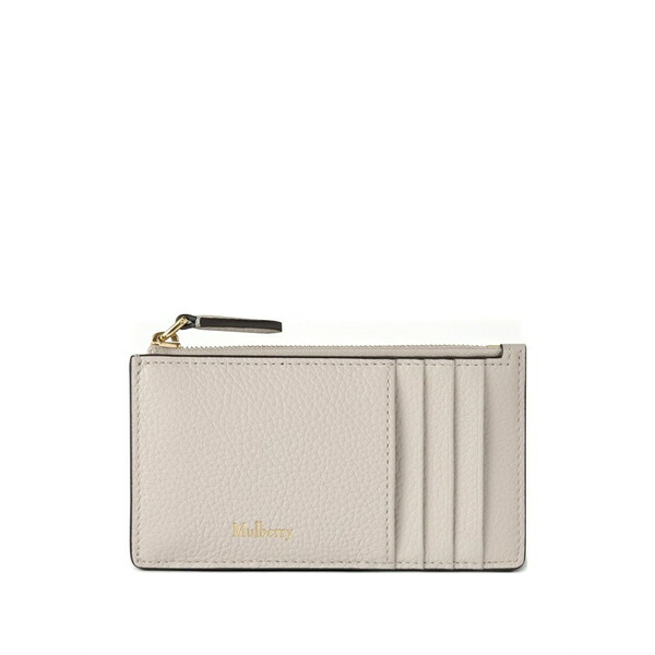 マル木の実 レディース 銭入れ 添え物 Continental grained leather card holder Neutrals