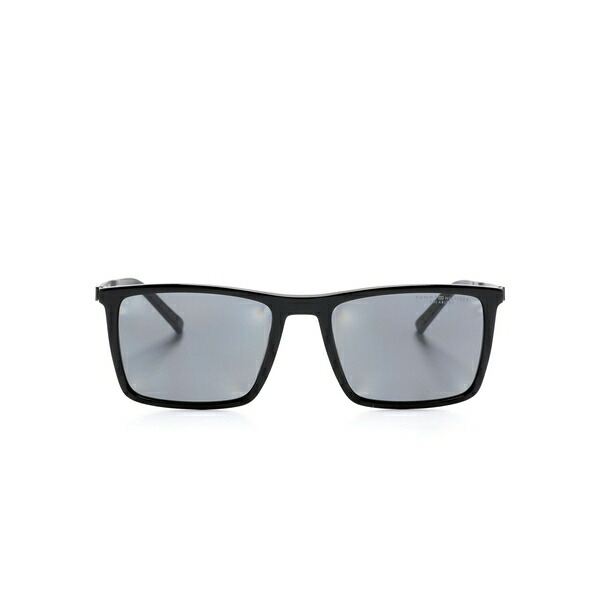 トミー ヒルフィガー メンズ サングラス・アイウェア 付属物 Rectangle-frame sunglasses Black