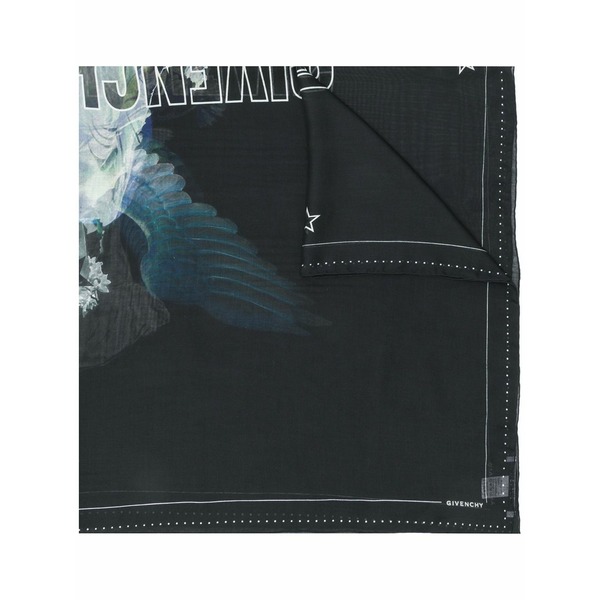 ジバンシー メンズ えり巻き・袈裟・えり巻き 付属物 Logo embroidered scarf Blue
