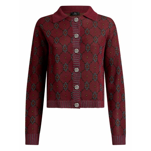 エトロ レディース ジレー アウター Patterned cardigan Red