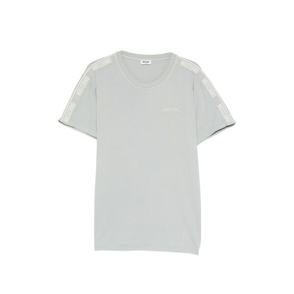 モスキーノ メンズ プルオーバー トップス Logo-detail t-shirt Blue