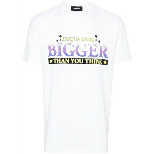 ディースクエアード メンズ ティーシャツ トップス Rocco cool cotton t-shirt White