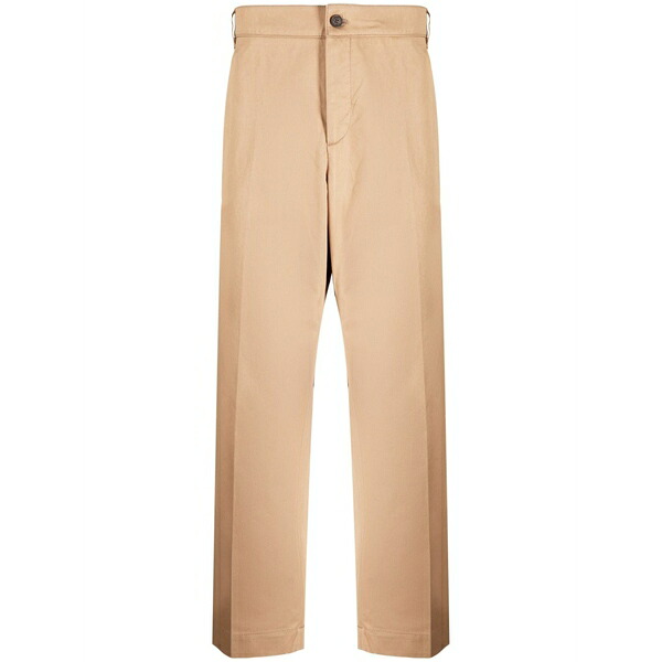 住みか 稲荷 メンズ 心地好いズボン下 ボトムス Straight-leg tailored trousers Brown