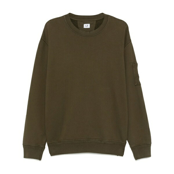 シーピーカンパニー メンズ パーカー・スウェットシャツ アウター Lens-detail sweatshirt Green