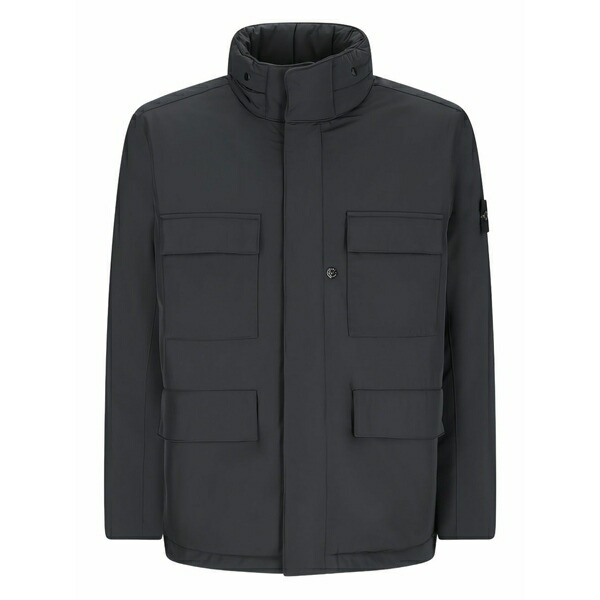 ストーンアイランド メンズ 上衣＆上衣 アウター Compass-badge field jacket Black