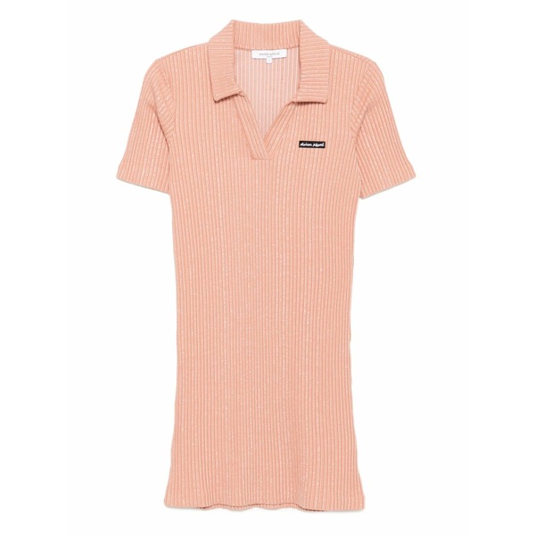 住み家 稲荷 レディース 衣裳 トップス Ribbed polo dress Pink