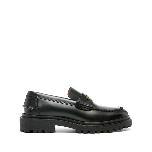 イザベル マラン レディース スリッポン・ローファー シューズ Frezza chunky leather loafers Black｜asty