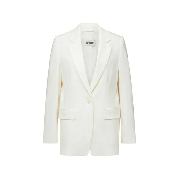 素っ気ない玉蜀黍 レディース 上衣＆上衣 アウター Glendale single-breasted blazer White