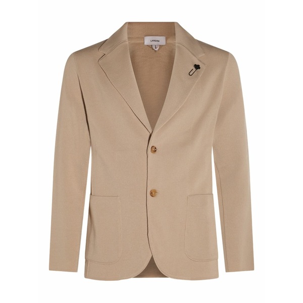 ラルディーニ メンズ 上衣＆上衣 アウター Buttoned flower-embellished blazer Neutrals