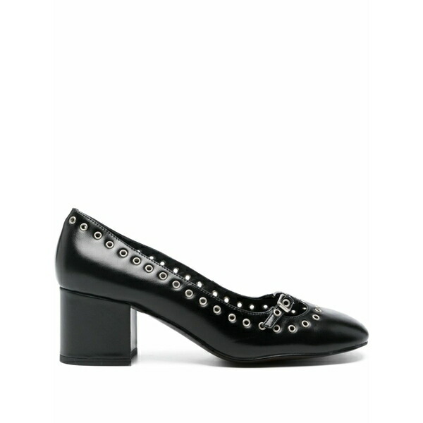 ビビロウ レディース パンプス シューズ Eyelet-detail block-heel pumps Black