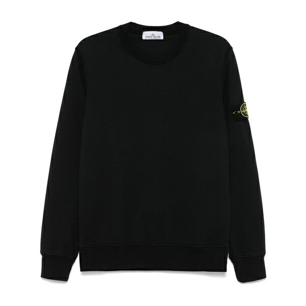 ストーンアイランド メンズ パーカー・スウェットシャツ アウター Compass-badge sweatshirt Black