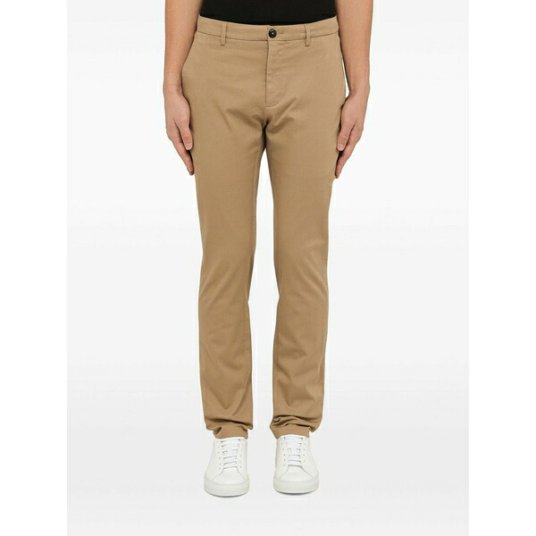 デパートメントファイブ メンズ 心地よいズボン下 ボトムス Stretch-cotton chino trousers Neutrals