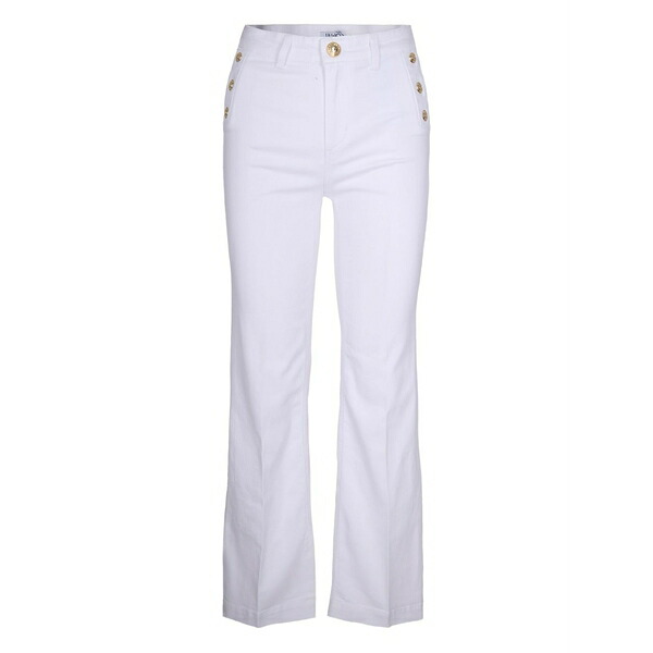 リュージョー レディース ジーンズズボン下 ボトムス Button-detail jeans White
