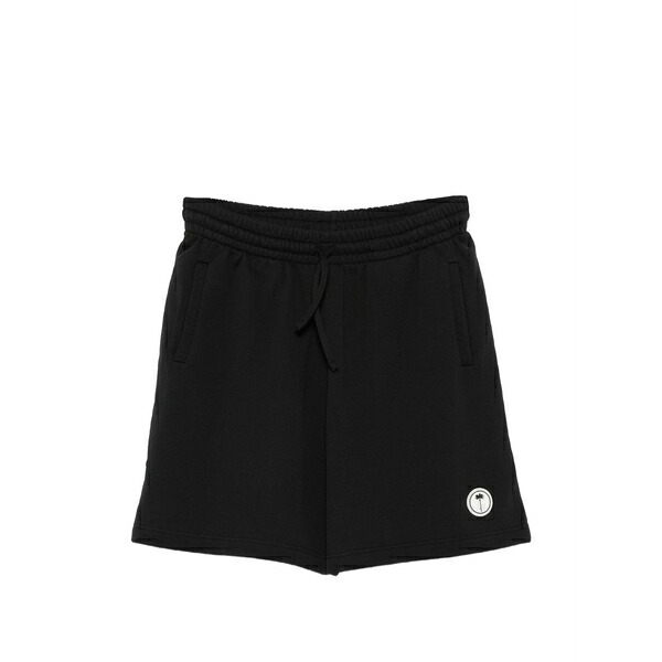 パーム・エンジェルス メンズ 心地好いズボン下 ボトムス Logo-patch drawstring shorts Black