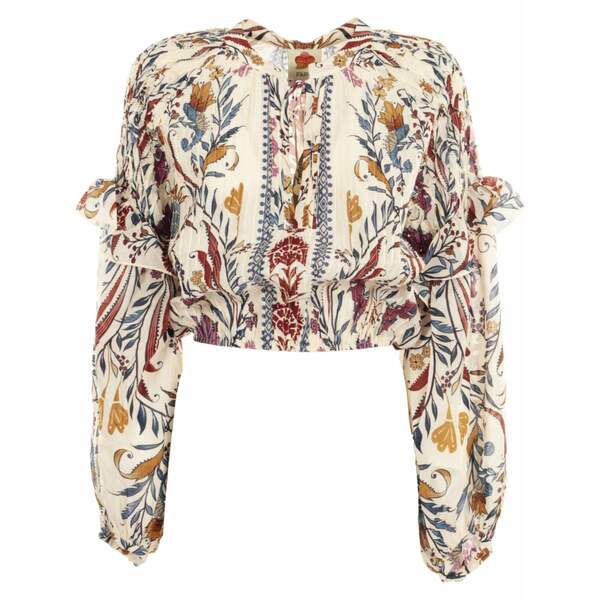 耕園 リオ レディース プルオーバー トップス Romantic lightness blouse Neutrals