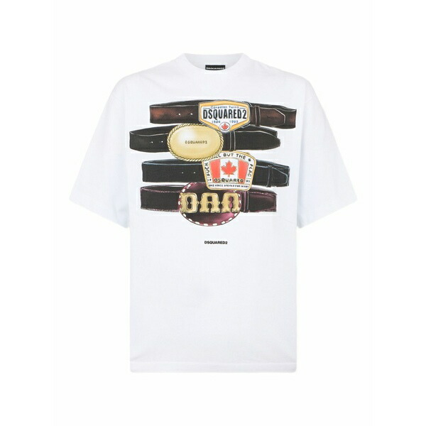 ディースクエアード メンズ ティーシャツ トップス Iconique t-shirt White