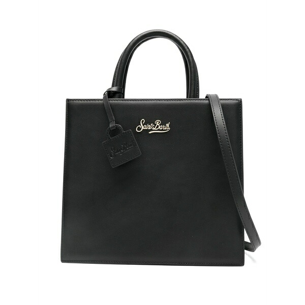 エムシーツーセイントバース レディース トートバッグ 御徒面子 Midi logo tote bag Black