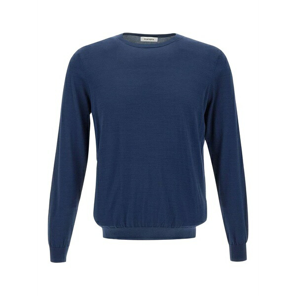 カングラ  メンズ 編み物\u0026プルオーバー アウター Crew-neck sweater  Blue