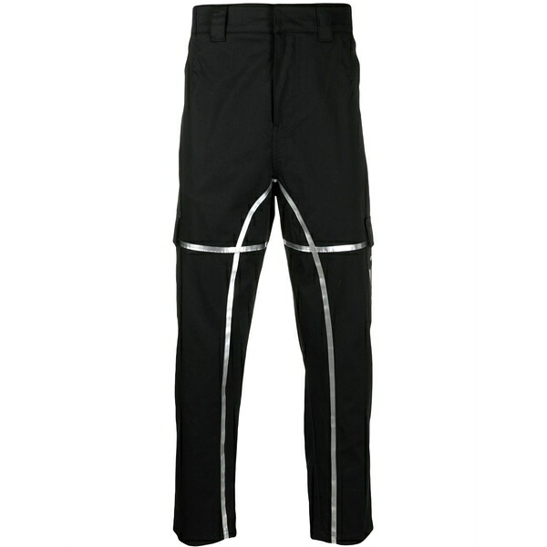 フェラーリ メンズ 心地好いズボン下 ボトムス Panelled tapered trousers Black