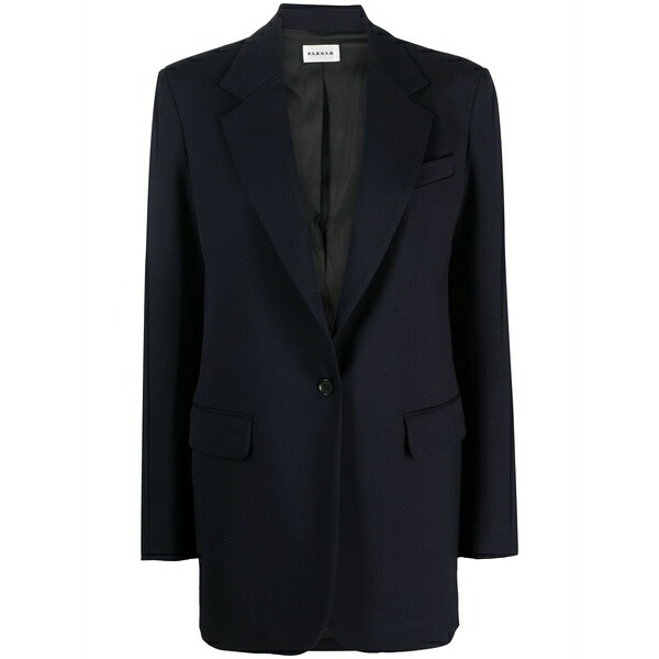 パロッシュ レディース 上衣＆上衣 アウター Single-breasted wool-blend blazer Blue