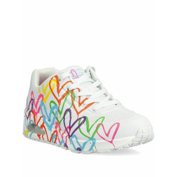 スケッチャーズ レディース スニーカー シューズ X jgoldcrown uno - highlight love lace-up sneakers White|asty