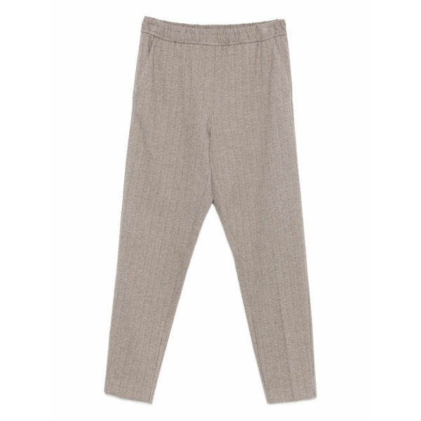 ル トリコット ペルー共和国ジャ レディース 心地よいズボン下 ボトムス Herringbone-pattern trousers Neutrals