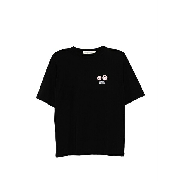 ジョシュア サンダース レディース プルオーバー トップス Smiley-print t-shirt Black