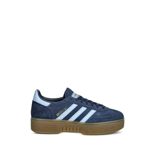 アディダス レディース スニーカー シューズ Handball spezial three-stripes sneakers Blue