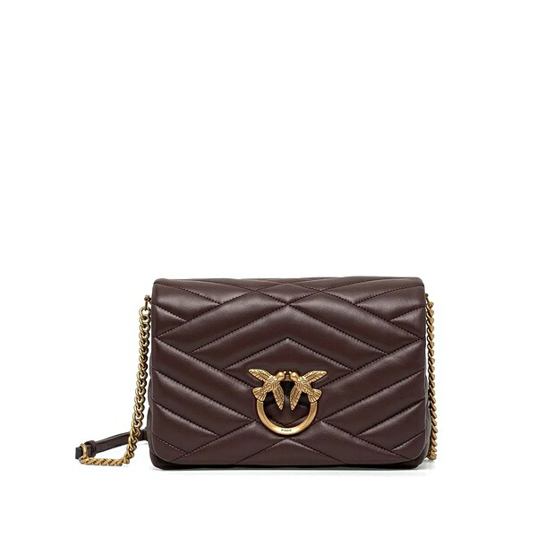 ピンコ レディース ショルダーバッグ バッグ Love puff cross body bag Brown|asty