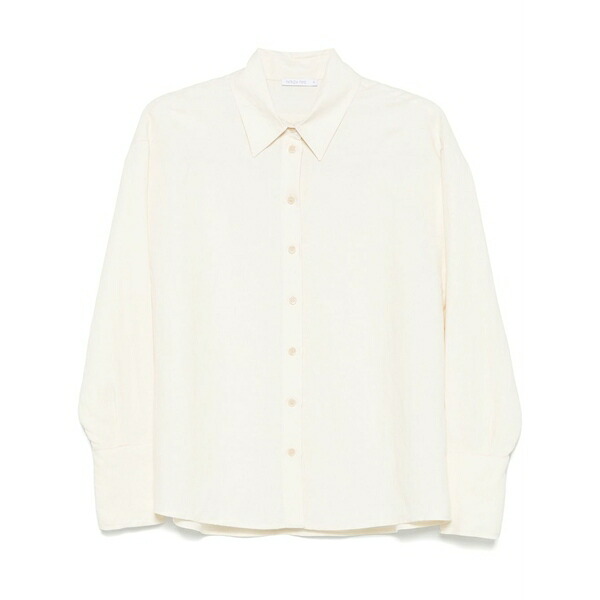 パトリツィア ペペ レディース プルオーバー トップス Logo-patch shirt Neutrals