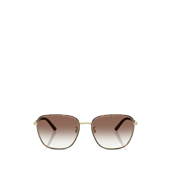 オリバーピープルズ レディース サングラス＆アイウェア アクセサリー R-18 tortoiseshell-effect square-frame sunglasses Gold｜asty 65,890円