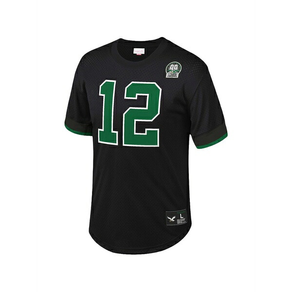 ミッチェル&ネス メンズ Tシャツ トップス Eagles 1992 randall cunningham t-shirt Black|asty