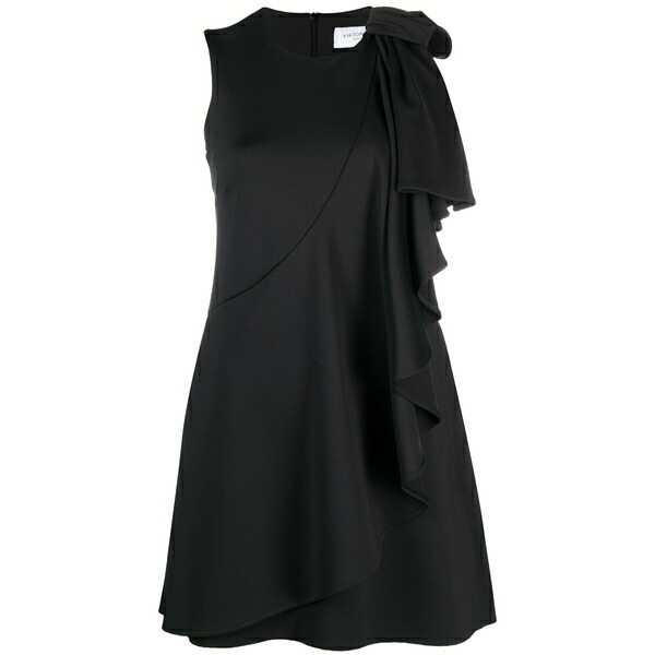 ビクターアンドロルフ レディース 衣裳 トップス Bow volant mini dress Black