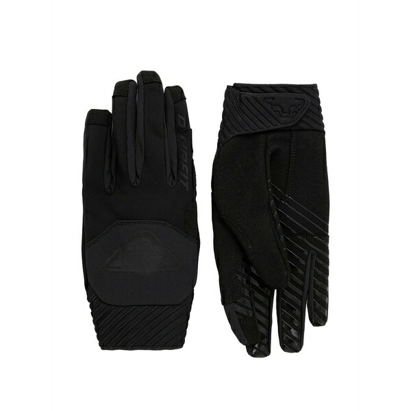 ダイナフィット メンズ グローブ 添え物 Blacklight softshell logo-patch gloves Black